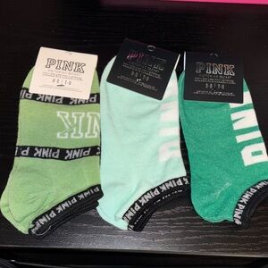 PINK Victoria's Secret Mint & green  Socks Set